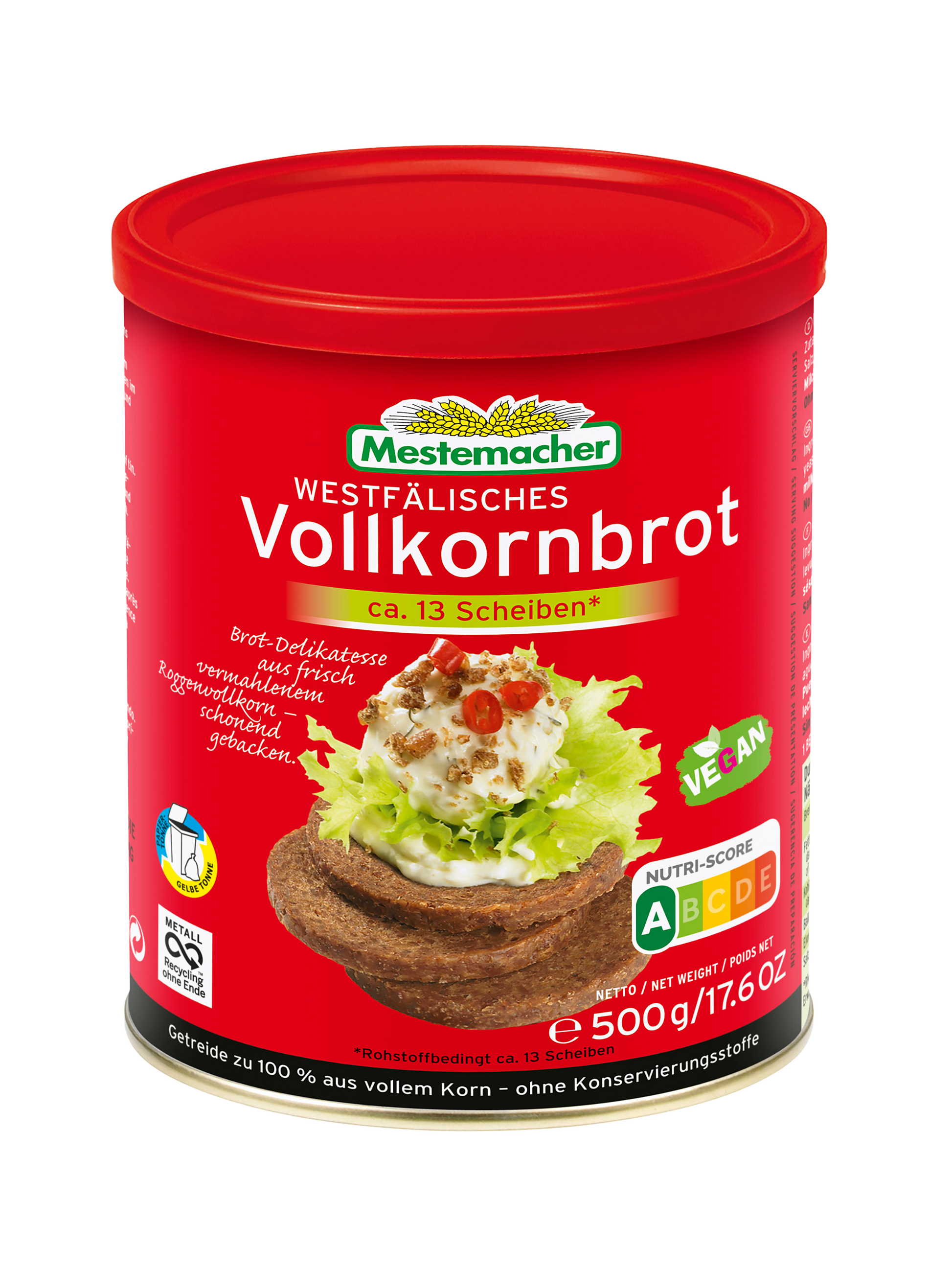 Westfälisches Vollkornbrot in der Dose