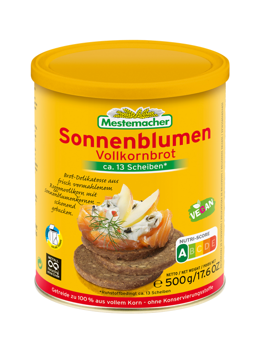 Sonnenblumen Vollkornbrot in der Dose