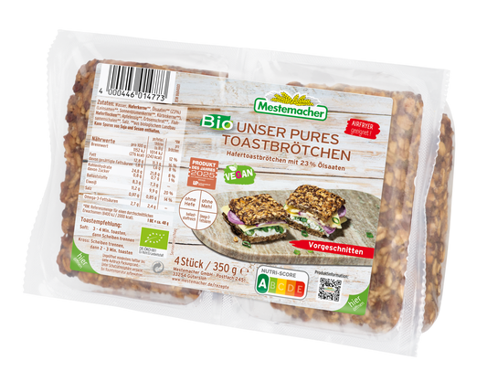 Bio Unser Pures Toastbrötchen