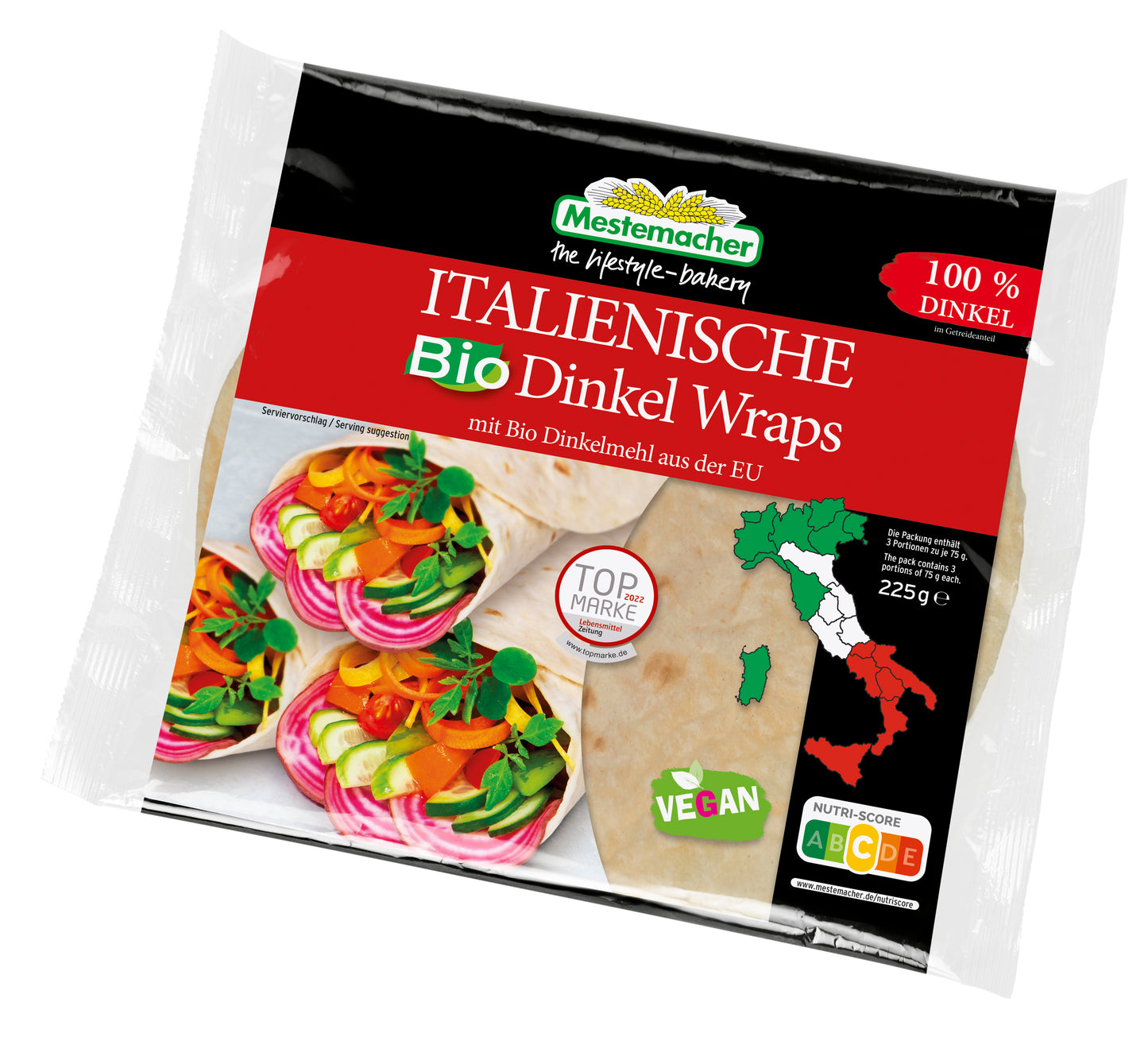 Italienische Bio Dinkel Wraps