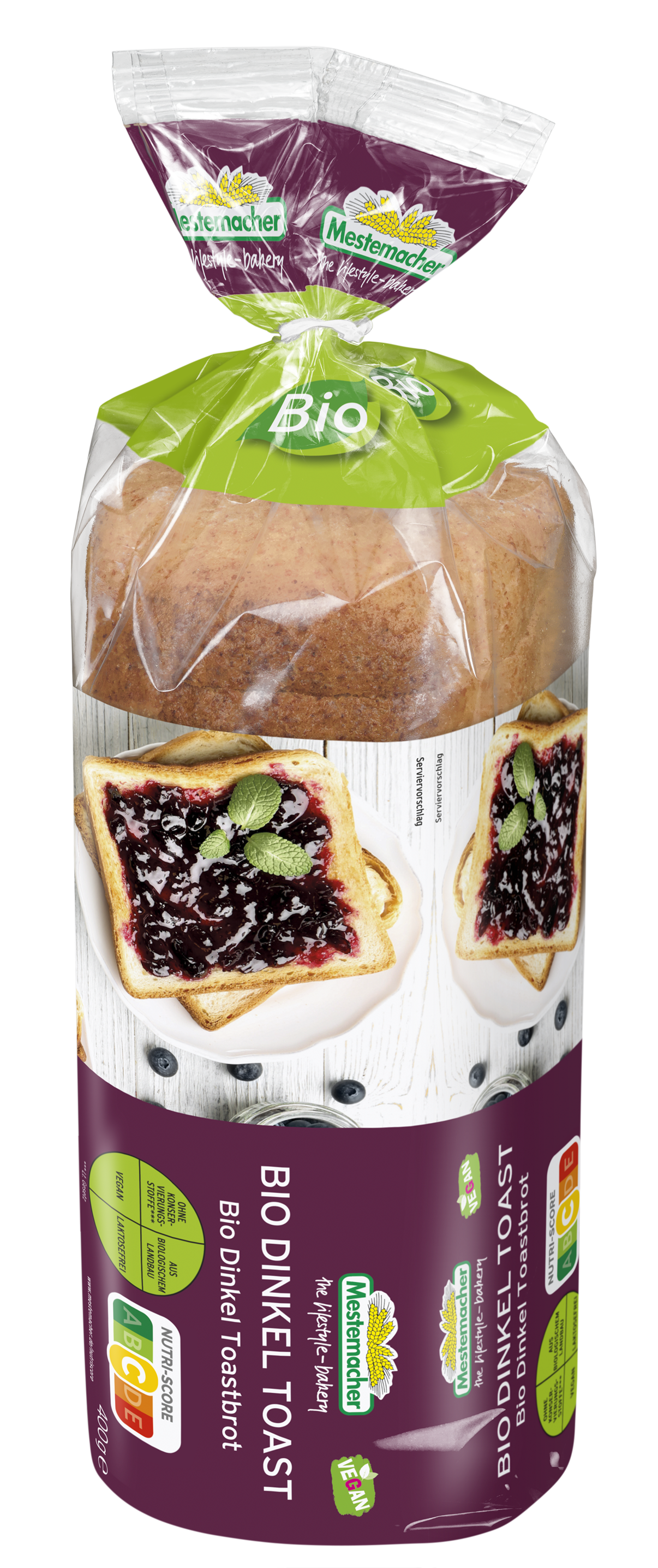 Bio Dinkel Toastbrot