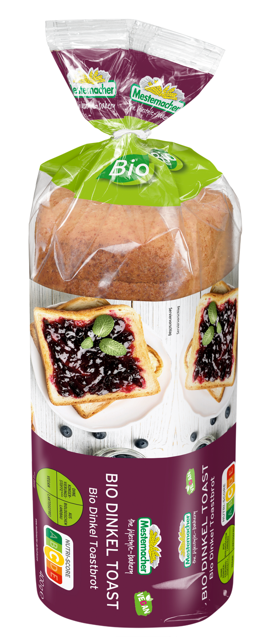 Bio Dinkel Toastbrot