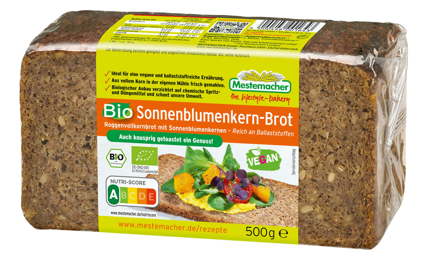 Bio Sonnenblumenkern-Brot