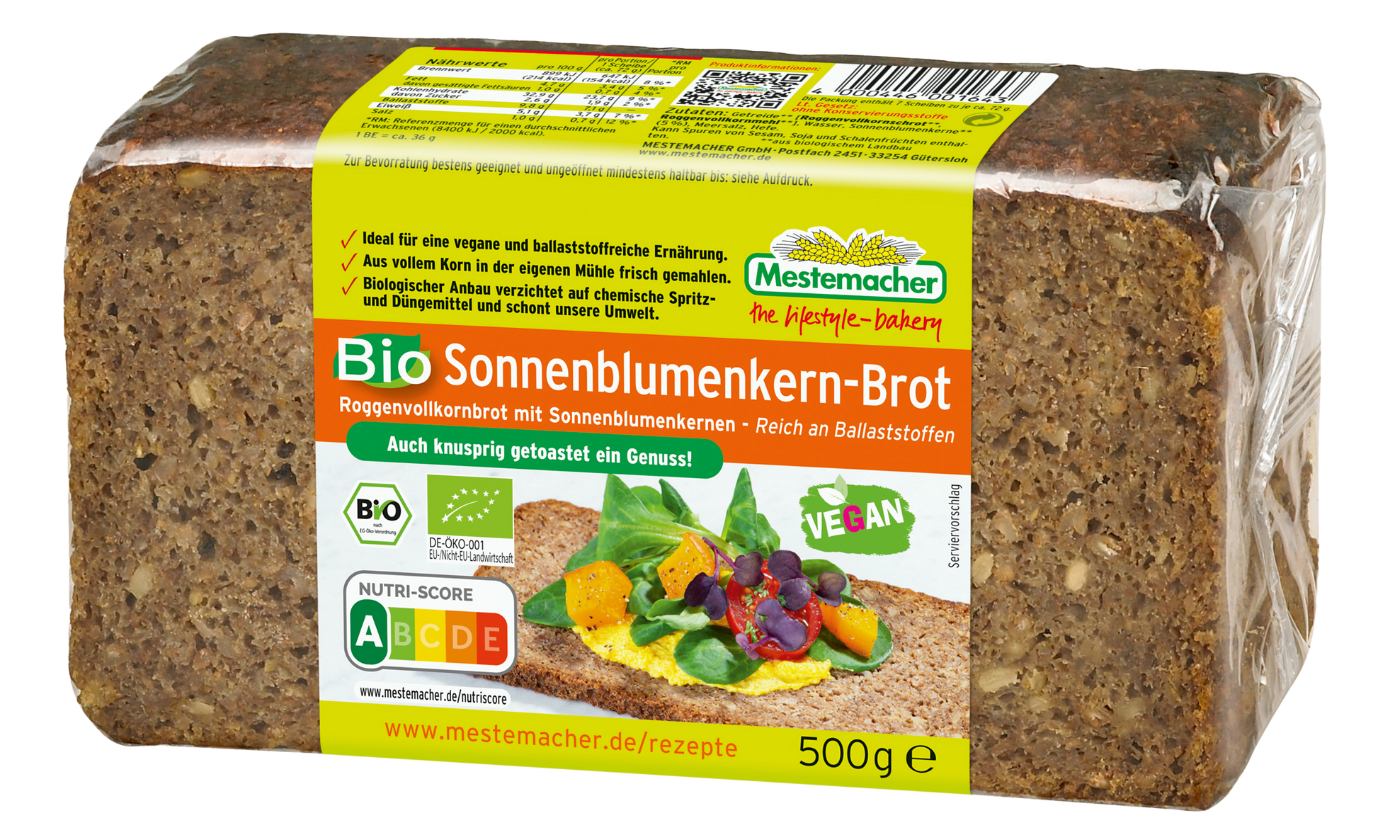 Bio Sonnenblumenkern-Brot