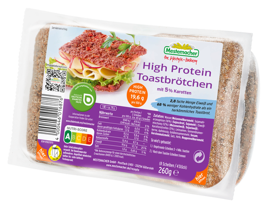 High Protein Toastbrötchen Karotte