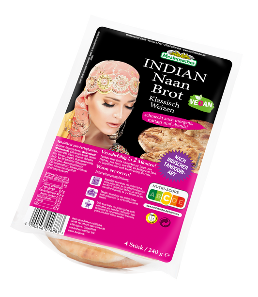 Indian Naan Brot Klassisch Weizen