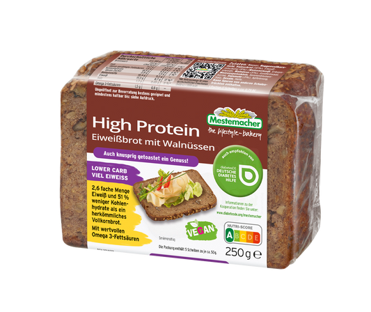 High Protein Eiweißbrot Walnuss