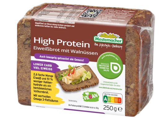 High Protein Eiweißbrot Walnuss