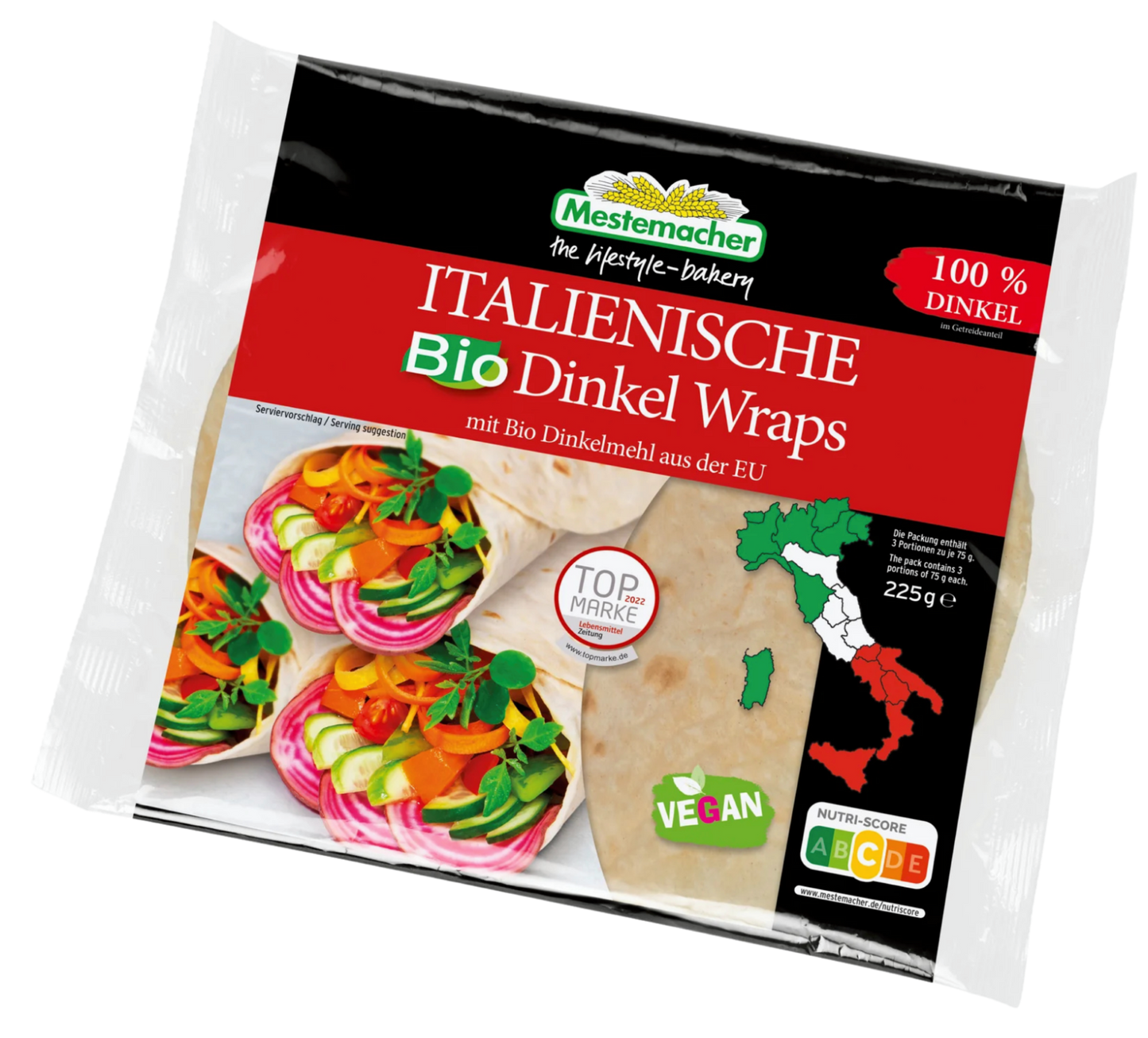 Italienische Bio Dinkel Wraps